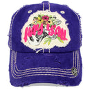 4350 DISTRICT : T13 | Hey Y'all Front-raised Verbiage Design Vintage Baseball Cap