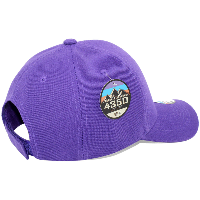 4350 DISTRICT : Y4361 | Plain Unisex Velcro Baseball Cap